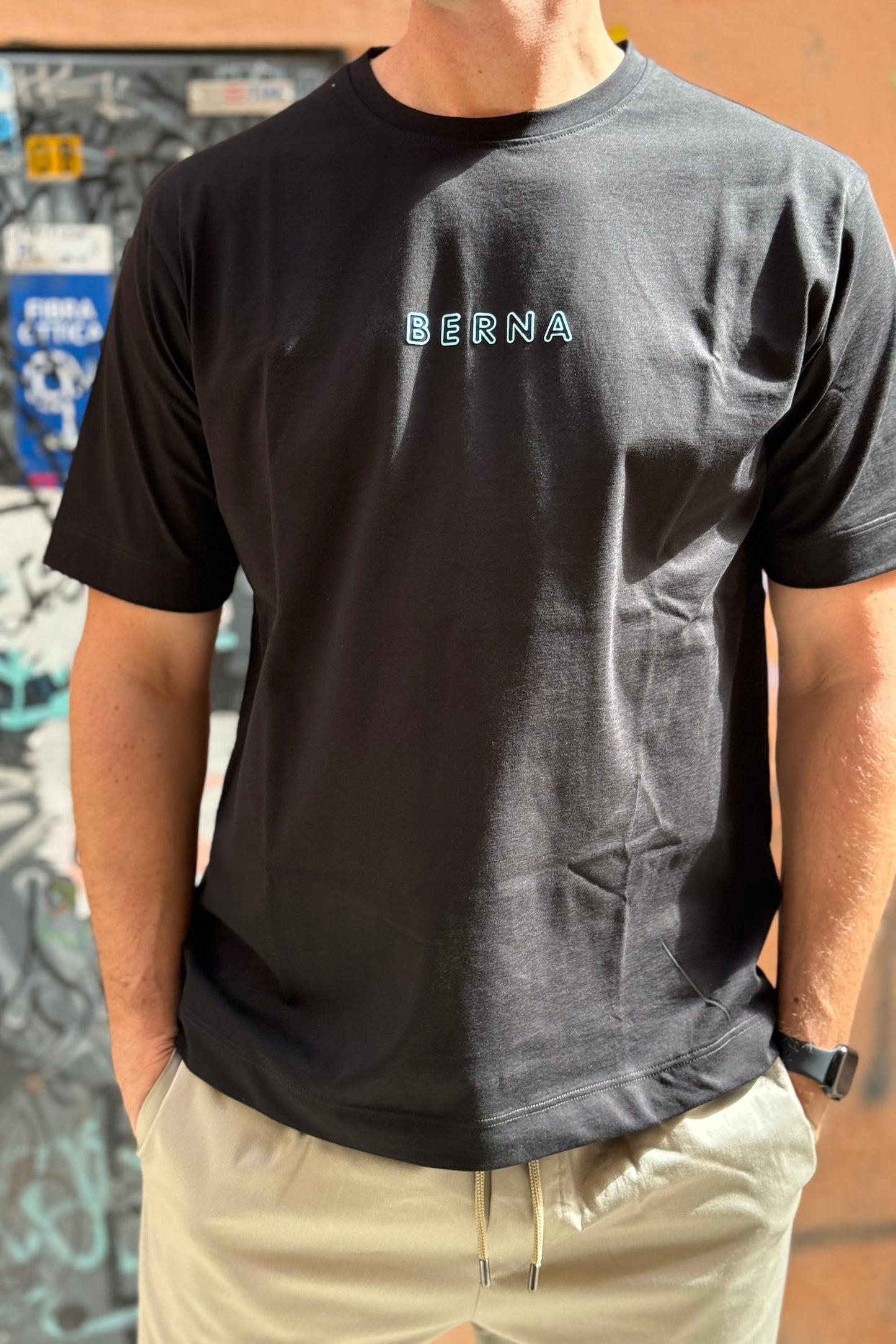 BERNA T-Shirt Aquila Azteca Nera
