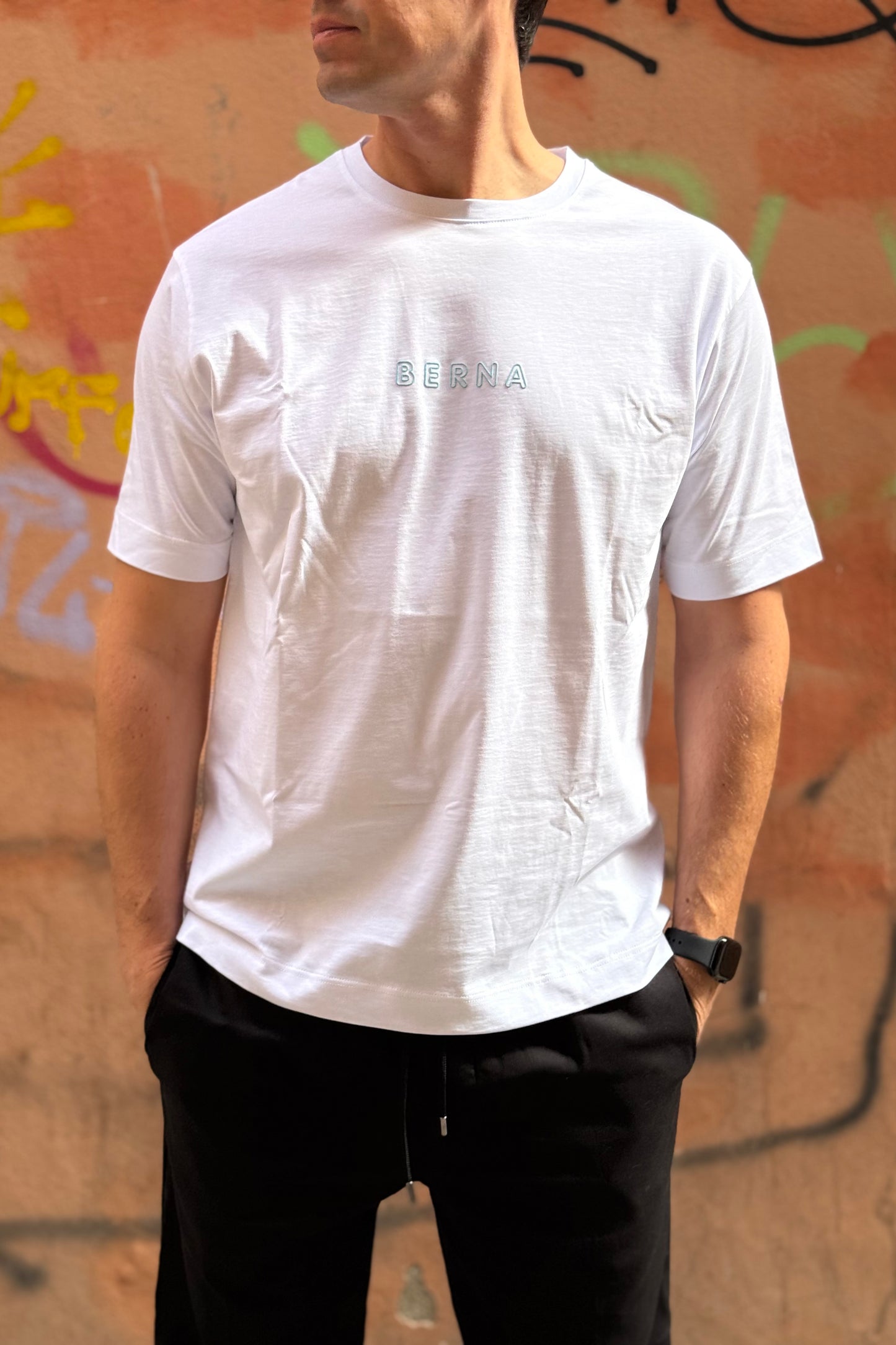 BERNA T-Shirt Aquila Azteca Bianca