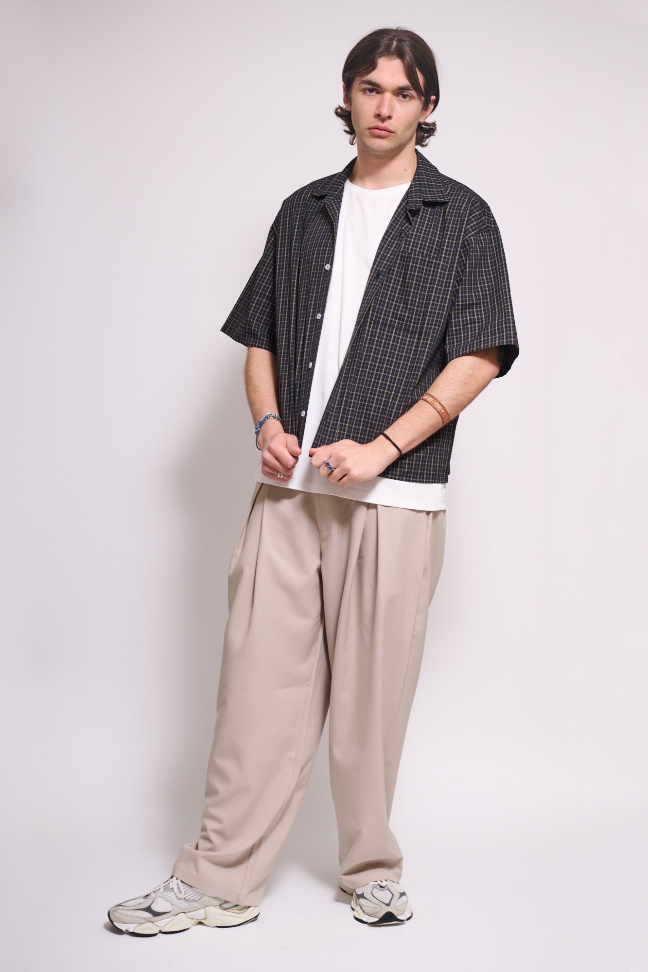 BRAIN Camicia Scacchi Boxy Fit