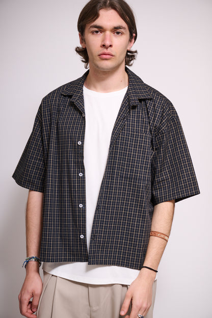 BRAIN Camicia Scacchi Boxy Fit