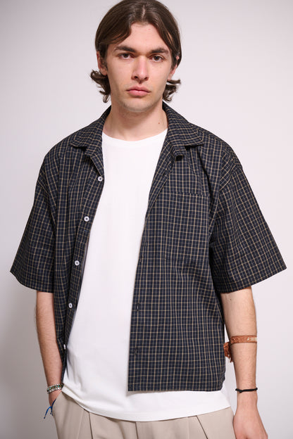 BRAIN Camicia Scacchi Boxy Fit