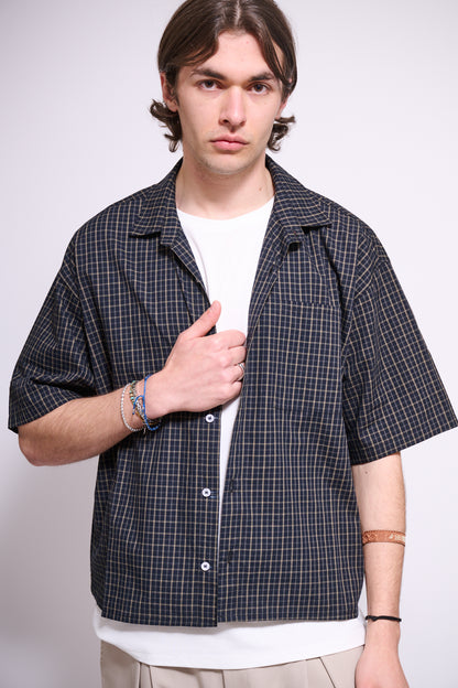 BRAIN Camicia Scacchi Boxy Fit