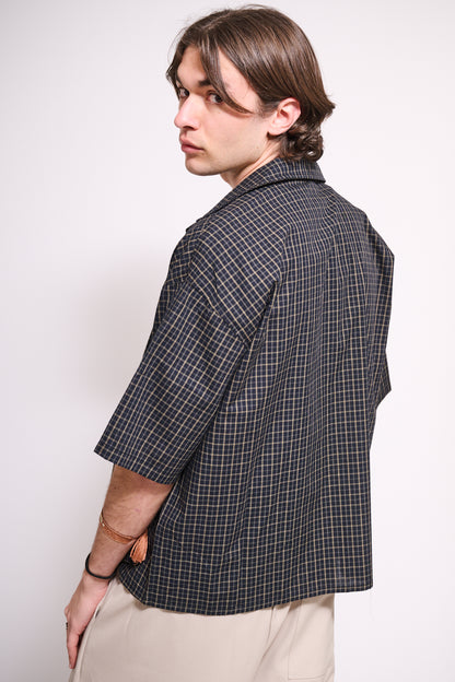 BRAIN Camicia Scacchi Boxy Fit