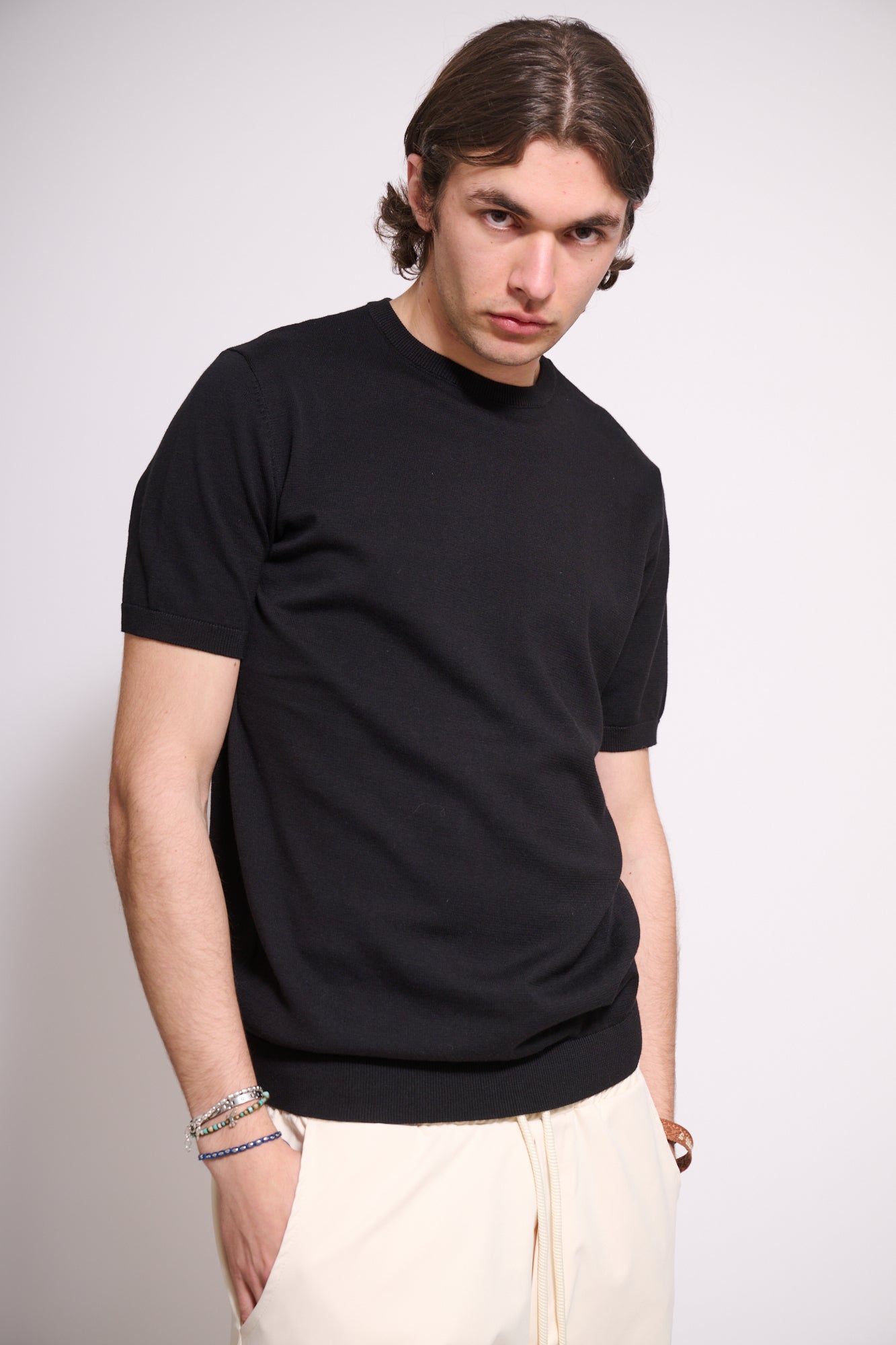 BRAIN T-Shirt In Maglia Nera