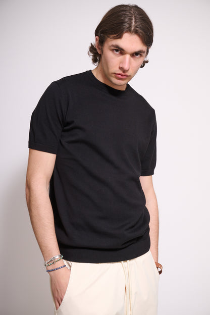 BRAIN T-Shirt In Maglia Nera