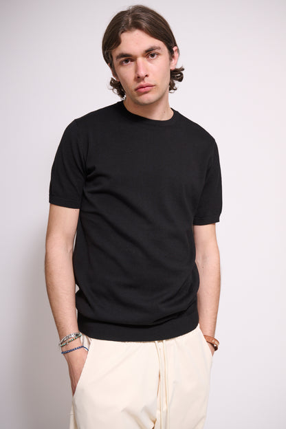 BRAIN T-Shirt In Maglia Nera