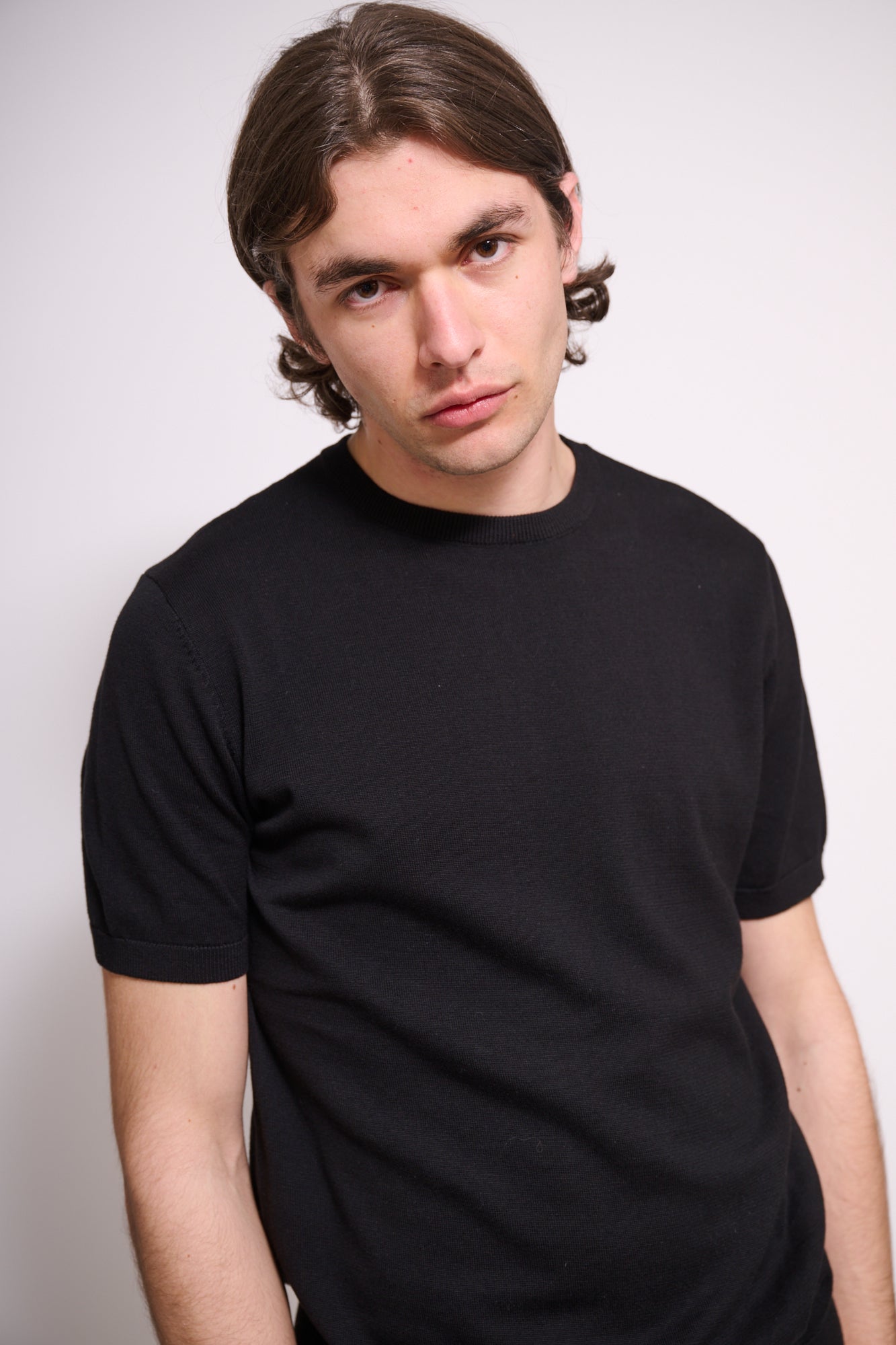 BRAIN T-Shirt In Maglia Nera