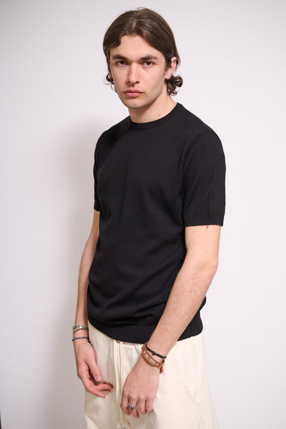 BRAIN T-Shirt In Maglia Nera