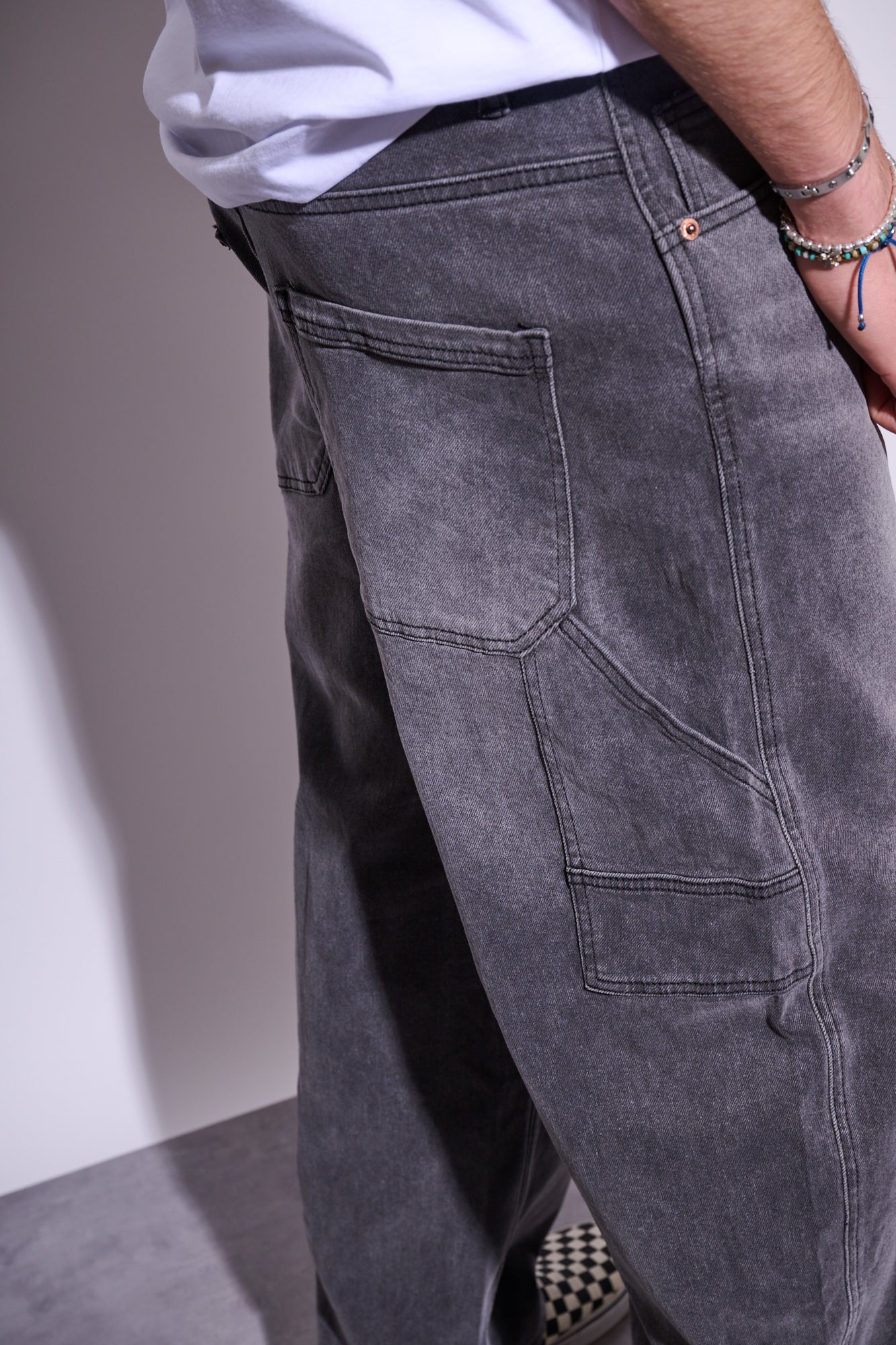 BRAIN Jeans DC-10 Work Baggy Fit Grey Wash