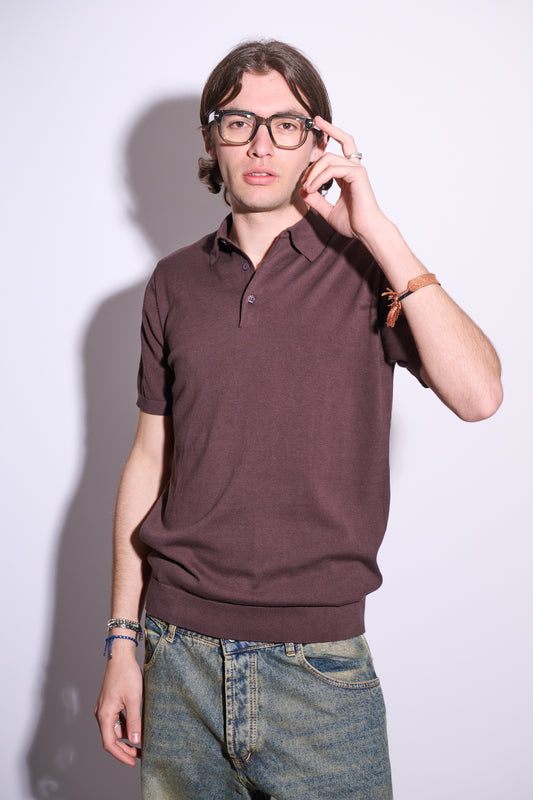 BRAIN Polo Basic Slim M/M Marrone