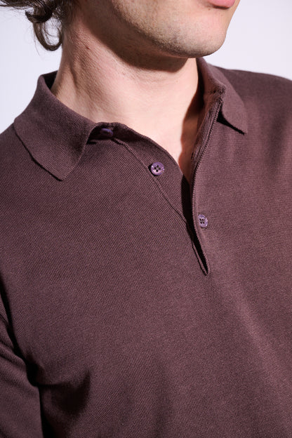BRAIN Polo Basic Slim M/M Marrone