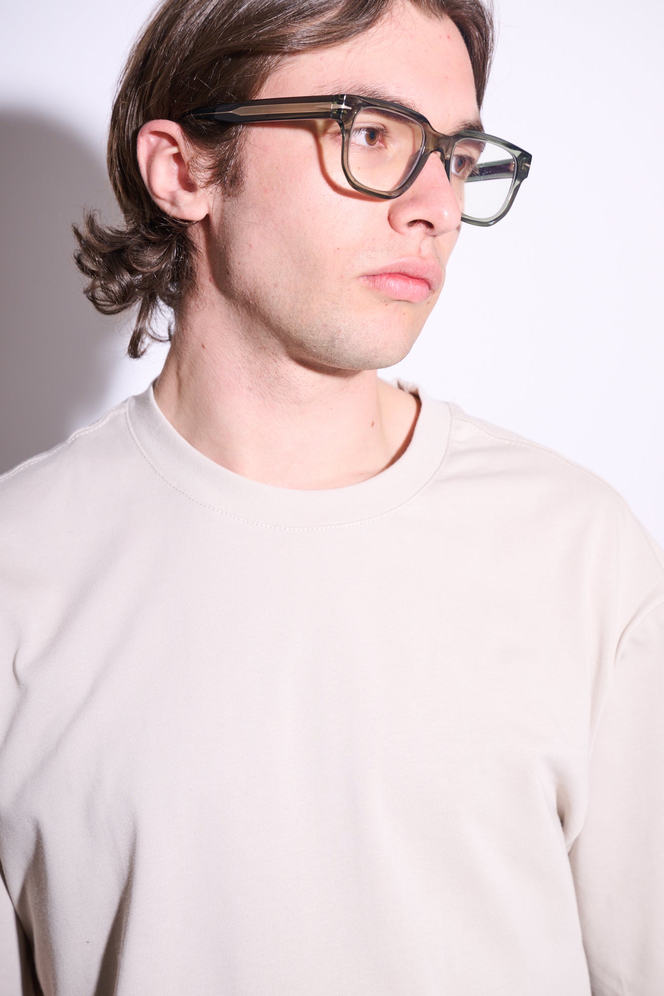 BRAIN T-Shirt Over Grigio Chiaro