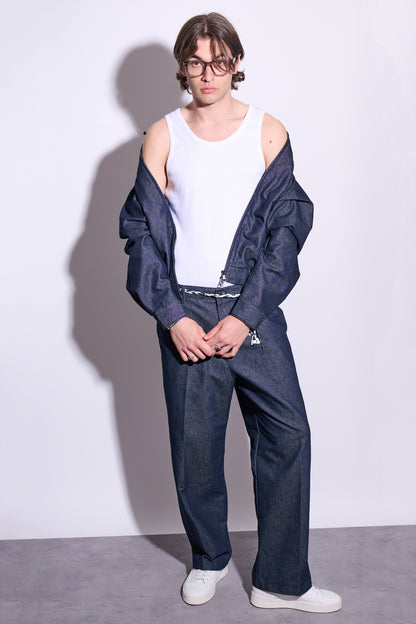 BRAIN Giacca Raw Denim Zip