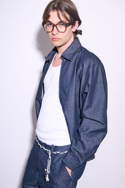 BRAIN Giacca Raw Denim Zip