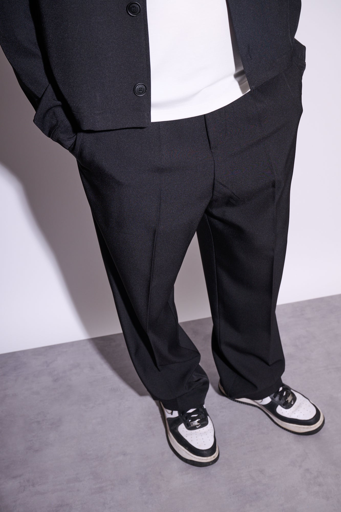 IMPERIAL Pantalone Con Pince Nero