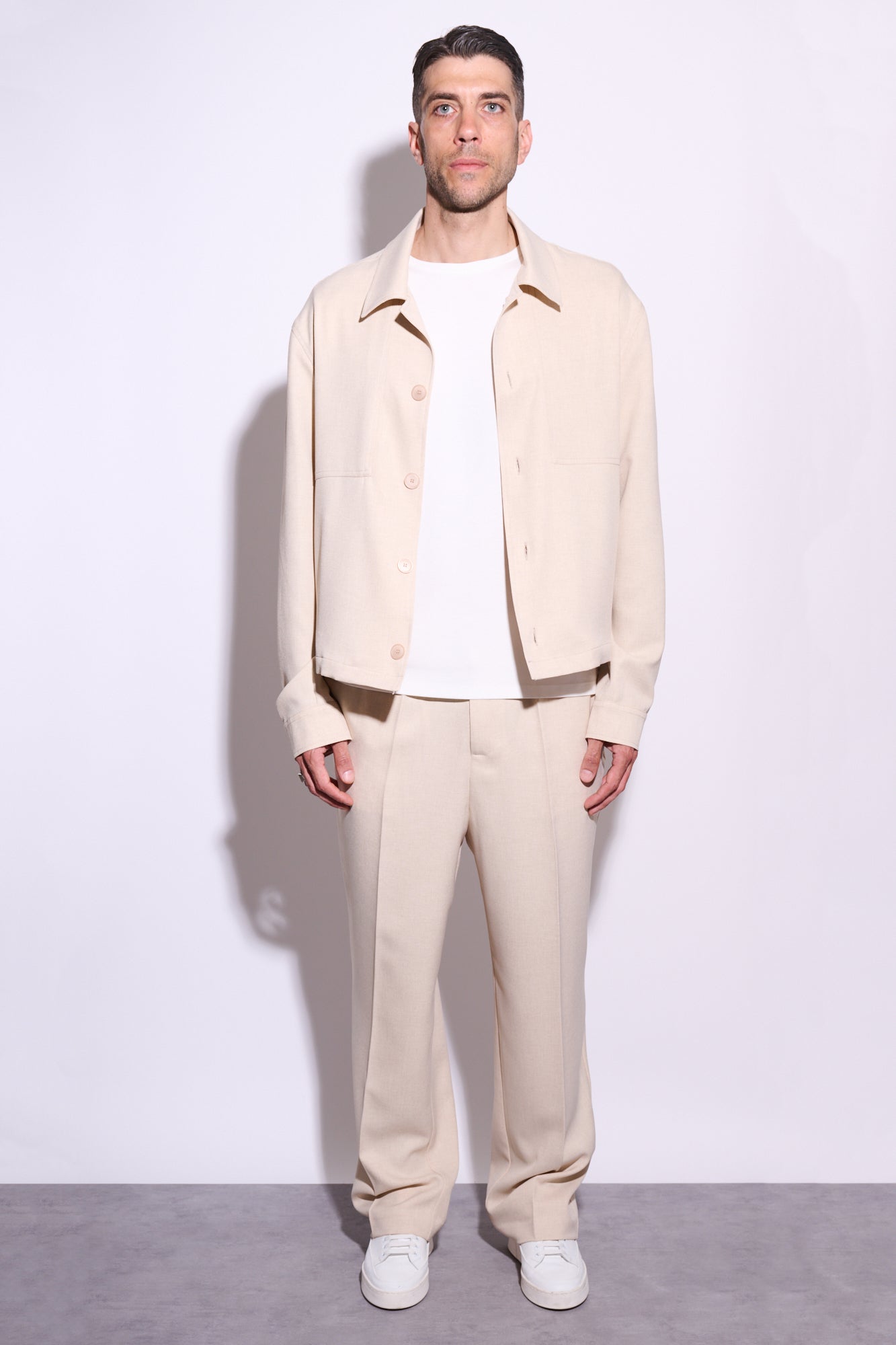 IMPERIAL Pantalone Con Pince Beige