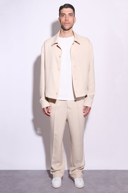 IMPERIAL Pantalone Con Pince Beige