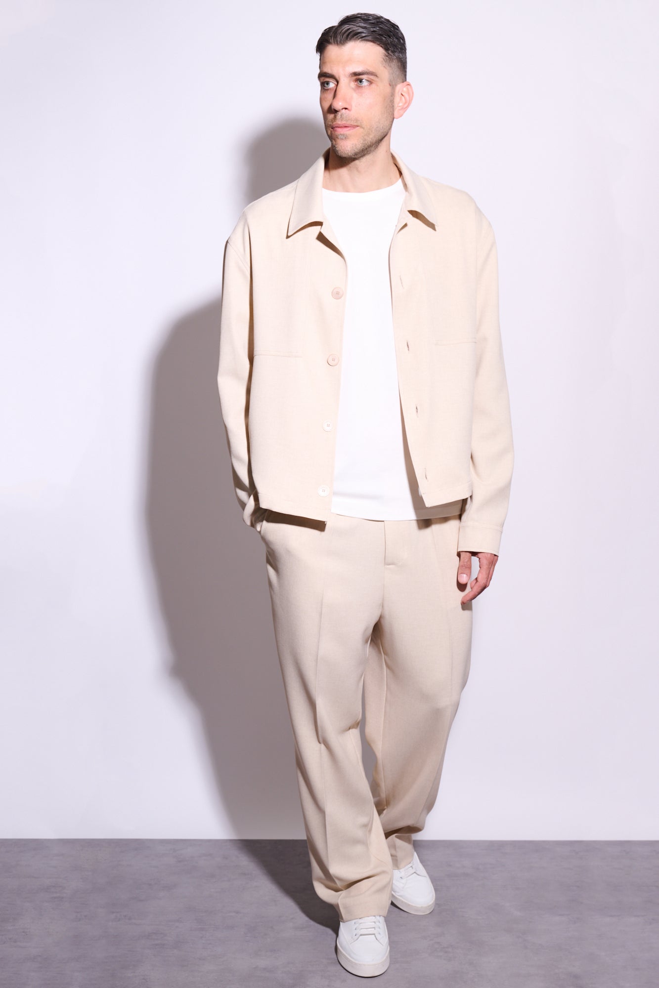 IMPERIAL Pantalone Con Pince Beige