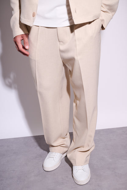 IMPERIAL Pantalone Con Pince Beige