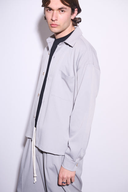 BRAIN Coordinato Viscosa Boxy Fit Fondo Ampio Grigio