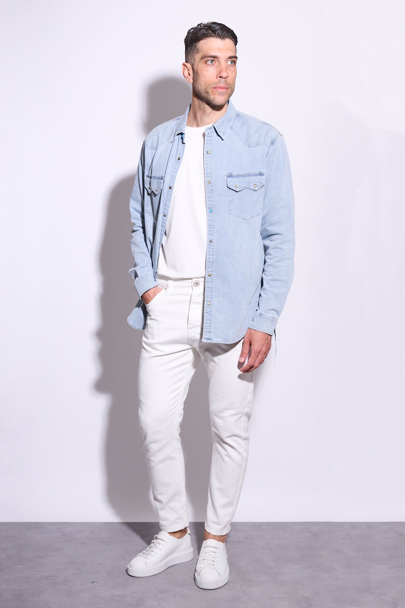 BERNA Jeans Cropped Bianco