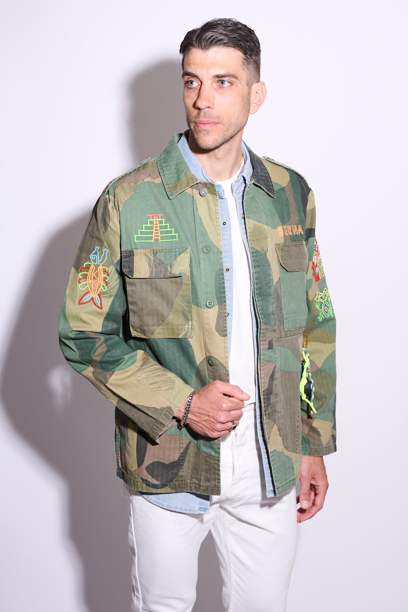 BERNA Overshirt Camou Azteca