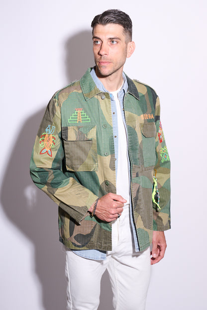 BERNA Overshirt Camou Azteca