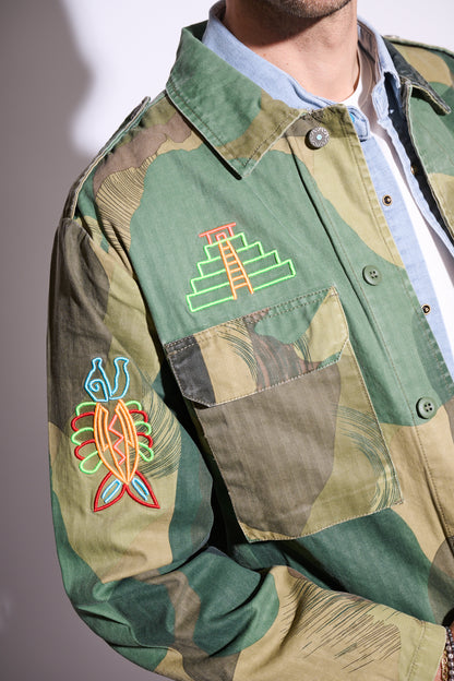 BERNA Overshirt Camou Azteca