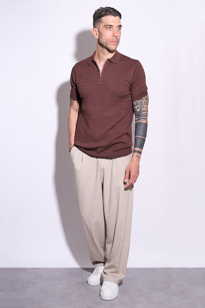 BRAIN Pantalone Viscosa Beige