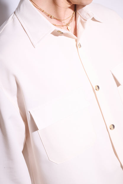 BRAIN Coordinato Viscosa Fondo Ampio Panna