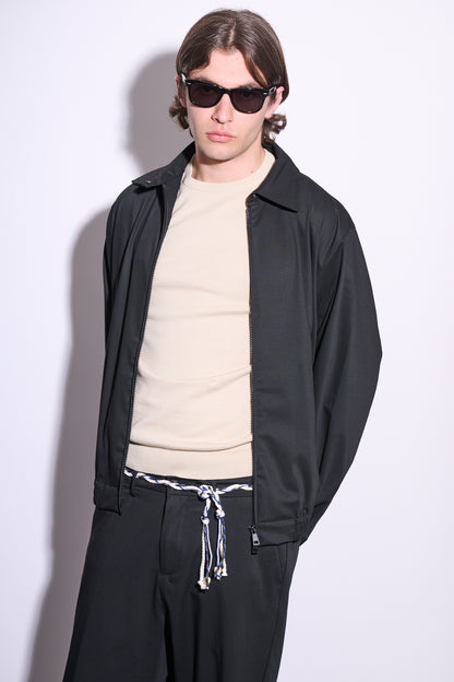 BRAIN Giacca Zip Nero