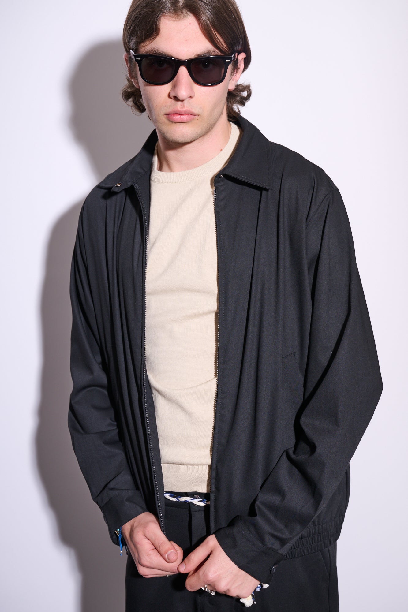 BRAIN Giacca Zip Nero