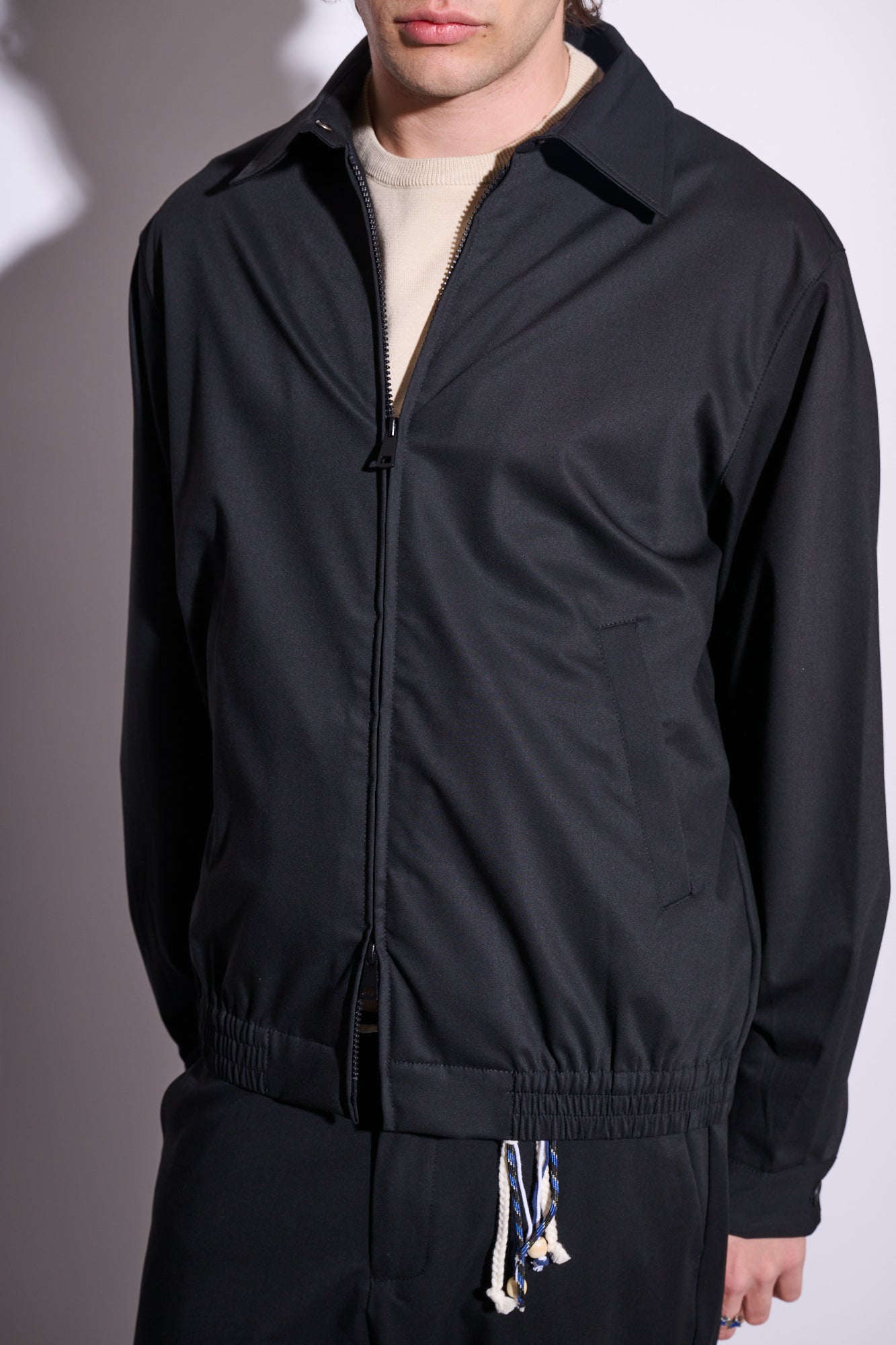 BRAIN Giacca Zip Nero