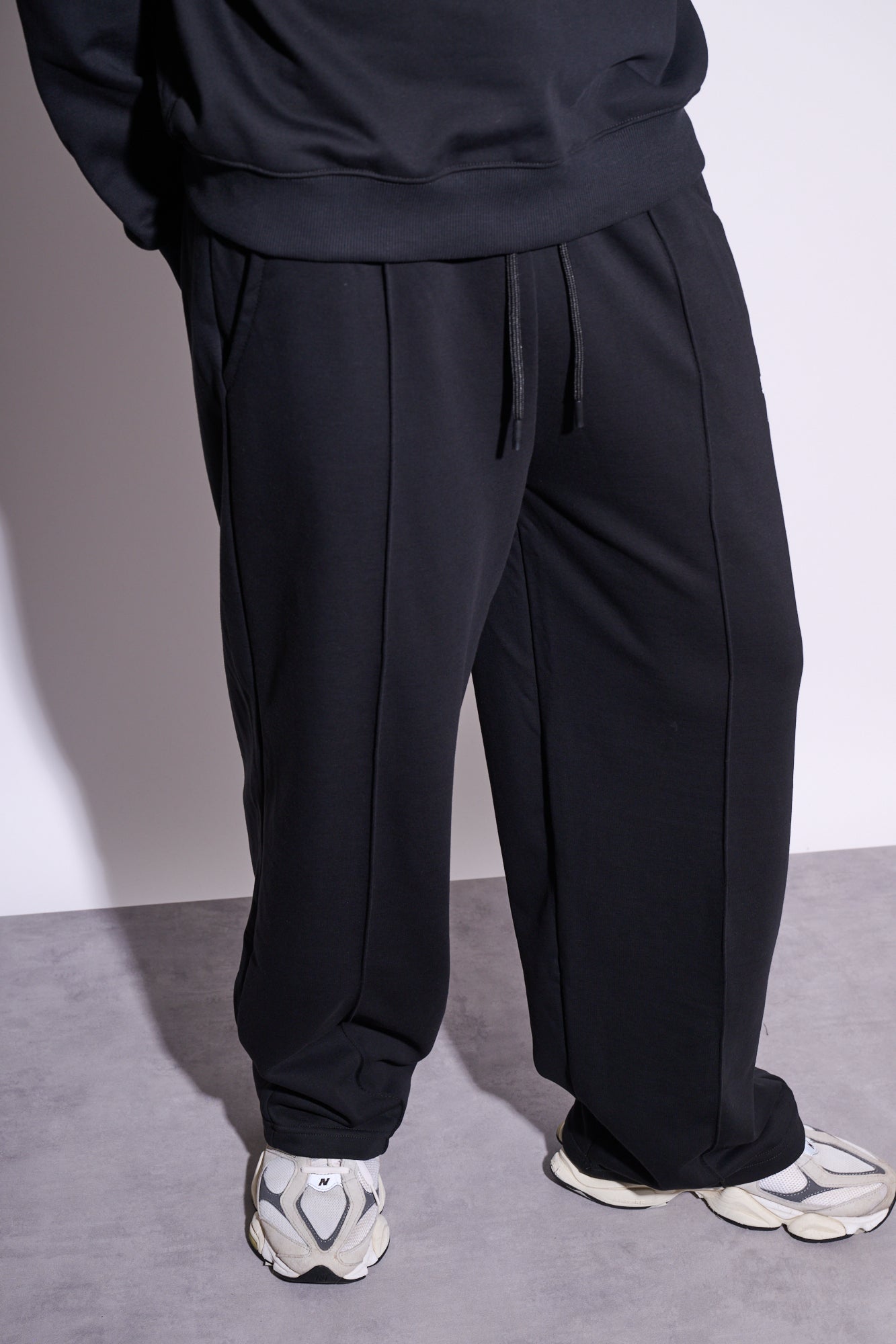 BERNA Pantalone Tuta Fondo Ampio Nero