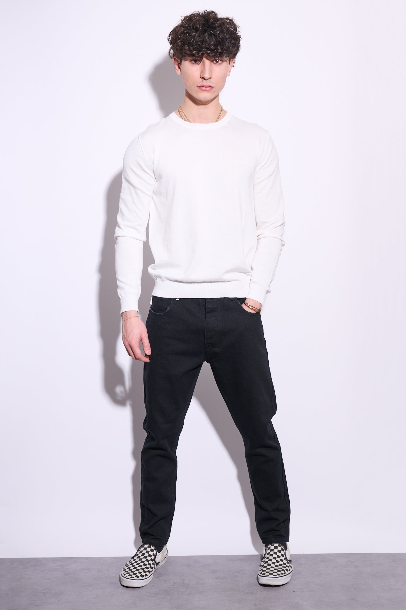 BERNA Jeans Cropped Nero