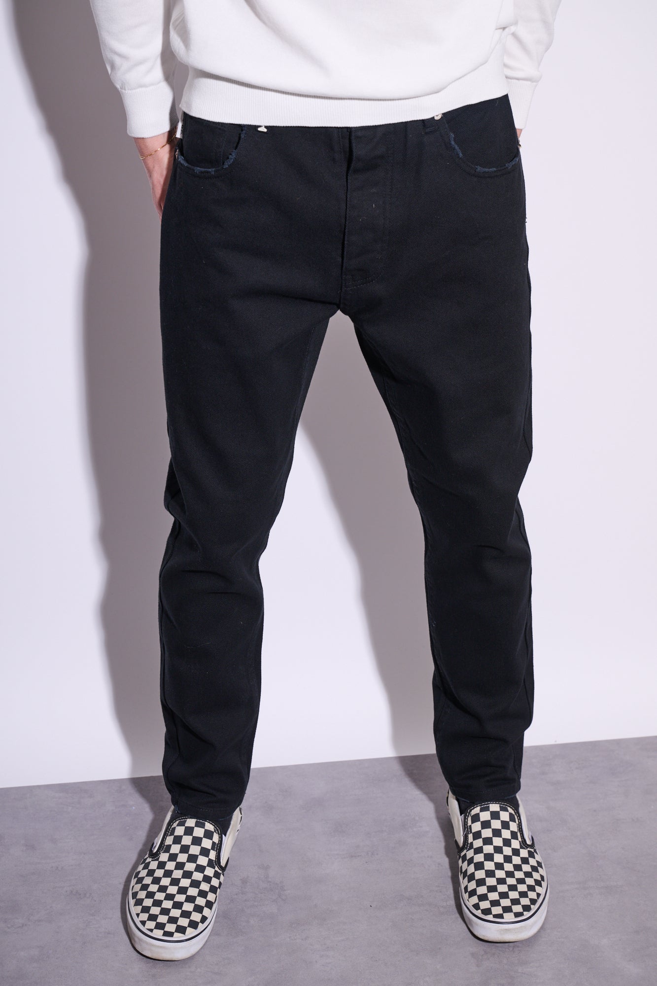BERNA Jeans Cropped Nero