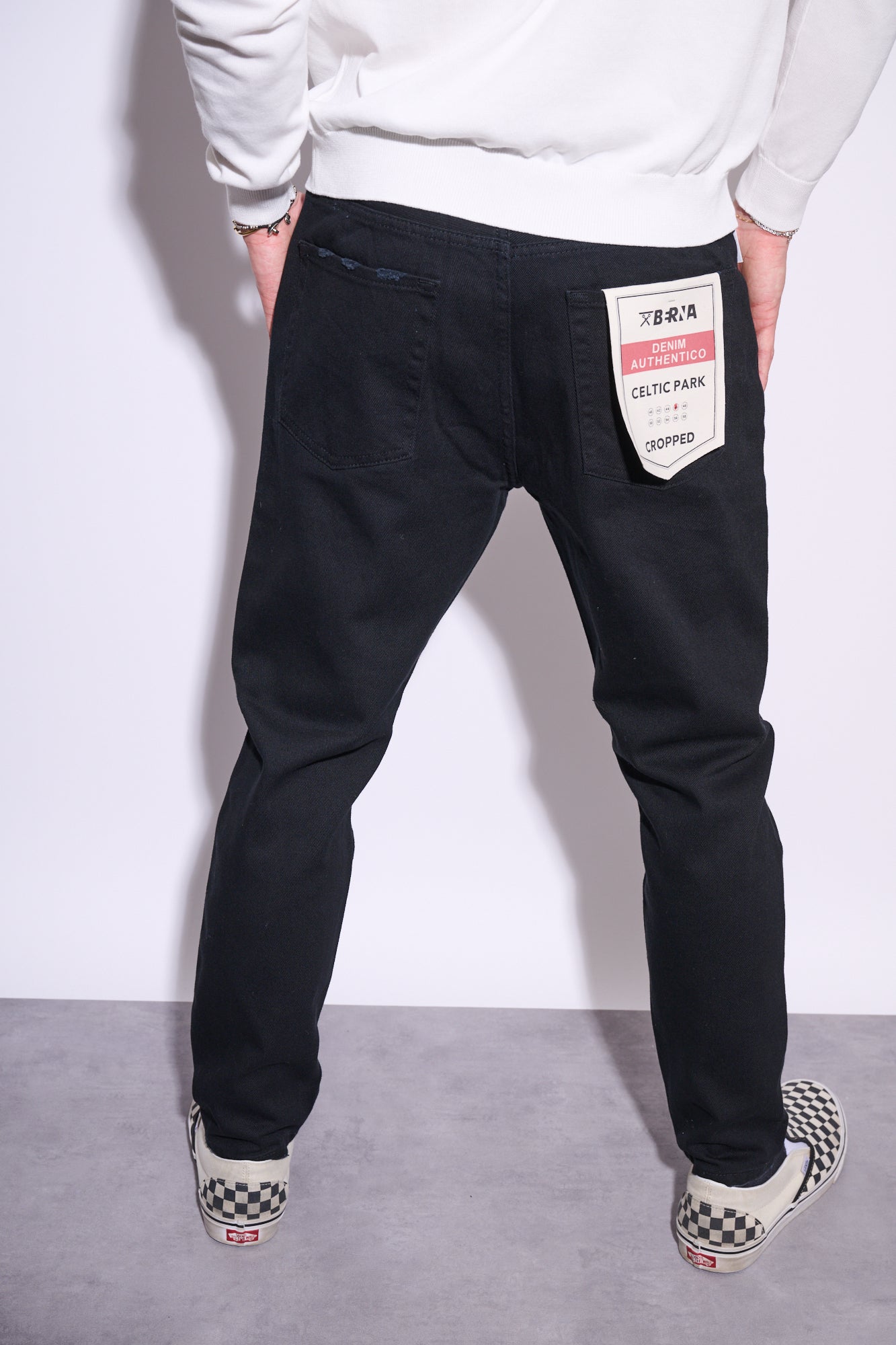 BERNA Jeans Cropped Nero