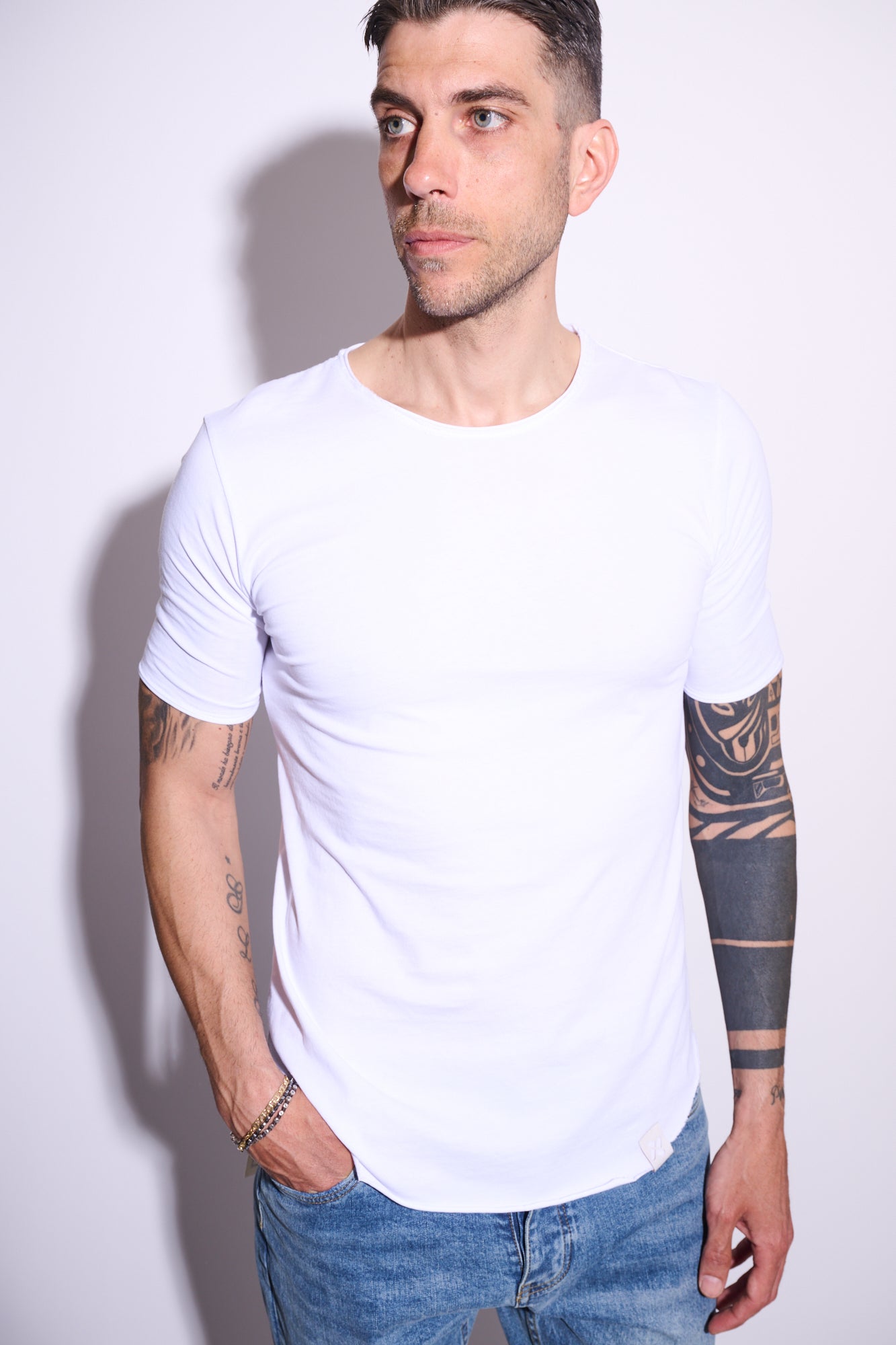 IMPERIAL T-Shirt Taglio Vivo Bianca