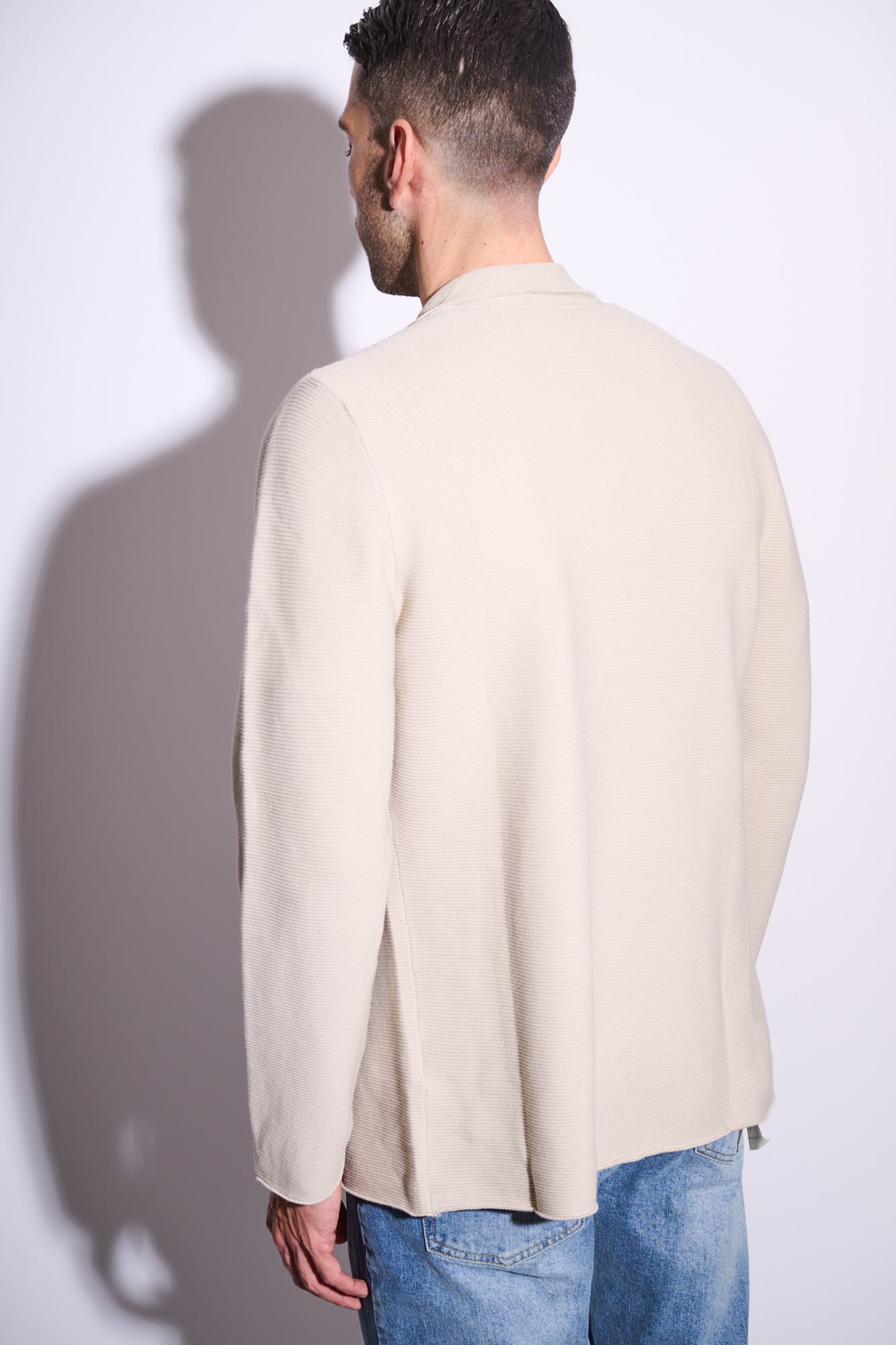 BRAIN Giacca In Maglia Beige
