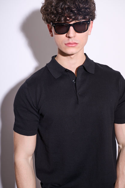 BRAIN Polo Basic Slim M/M Nera