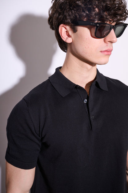 BRAIN Polo Basic Slim M/M Nera