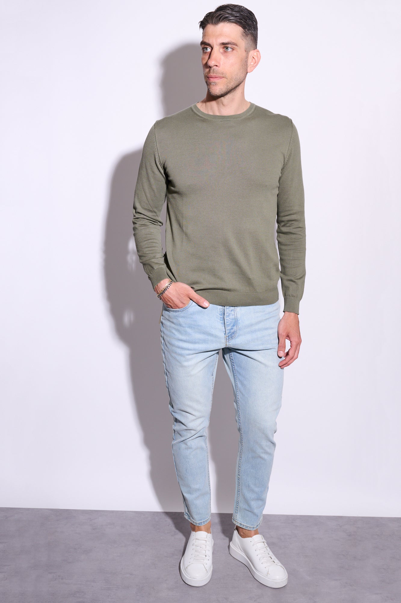 BERNA Jeans Cropped Bleach