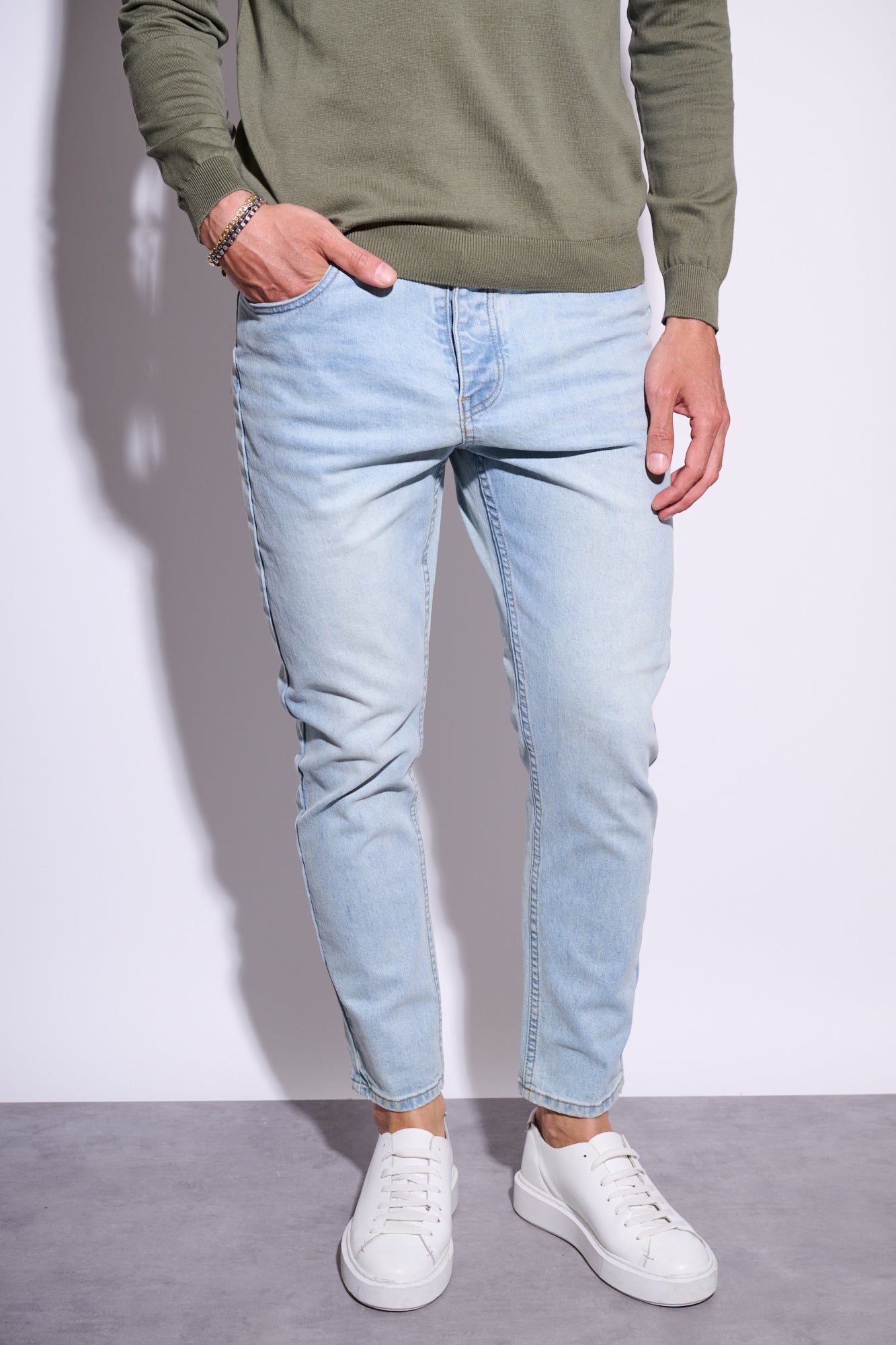 BERNA Jeans Cropped Bleach