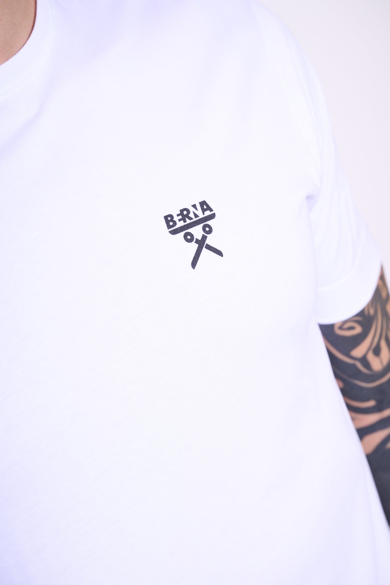 BERNA T-shirt Logo Bianca