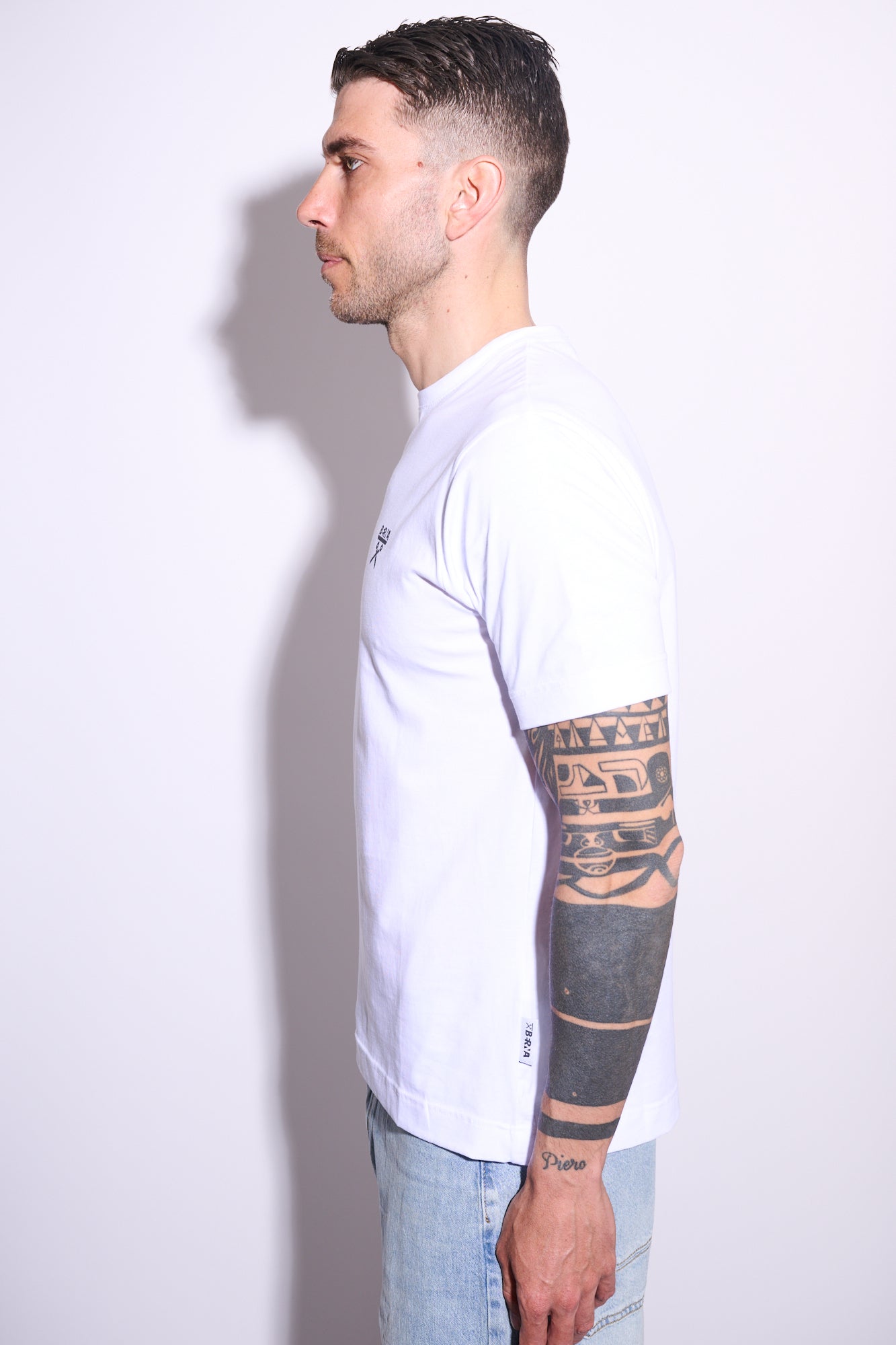 BERNA T-shirt Logo Bianca