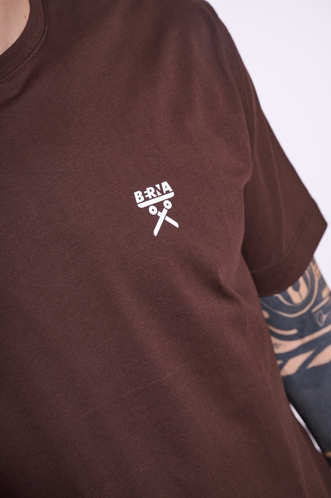 BERNA T-shirt Logo Marrone