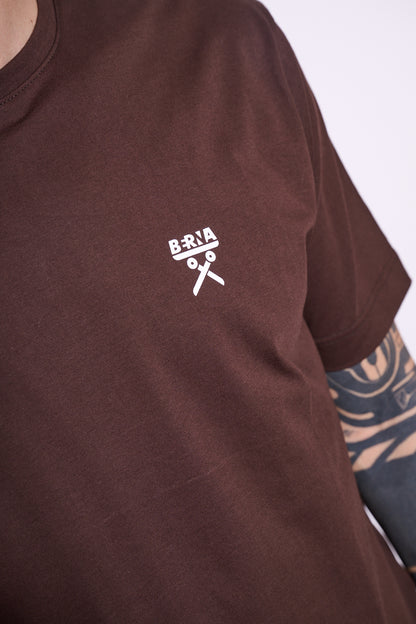 BERNA T-shirt Logo Marrone