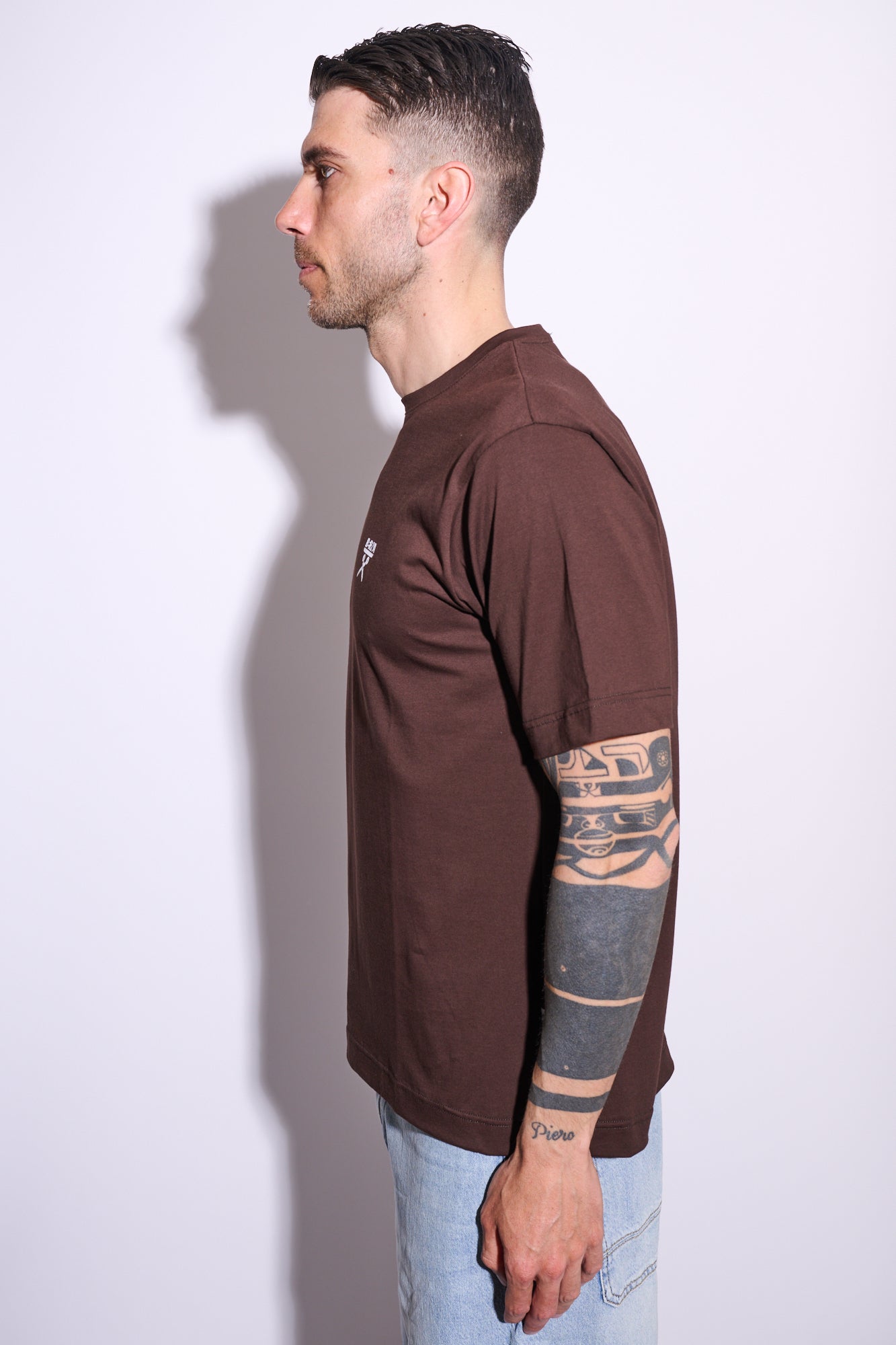 BERNA T-shirt Logo Marrone