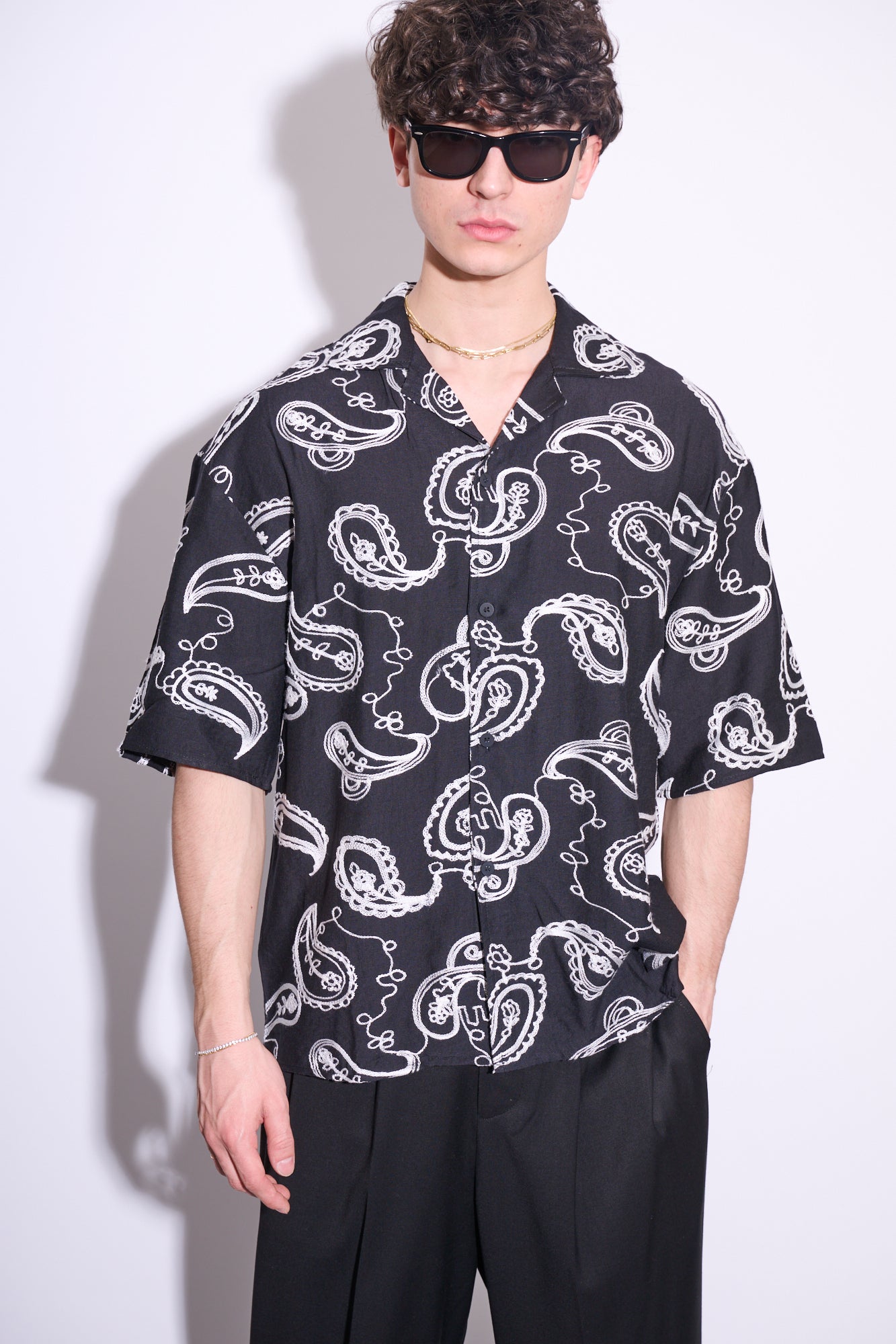 BRAIN Camicia M/M Paisley Ricami